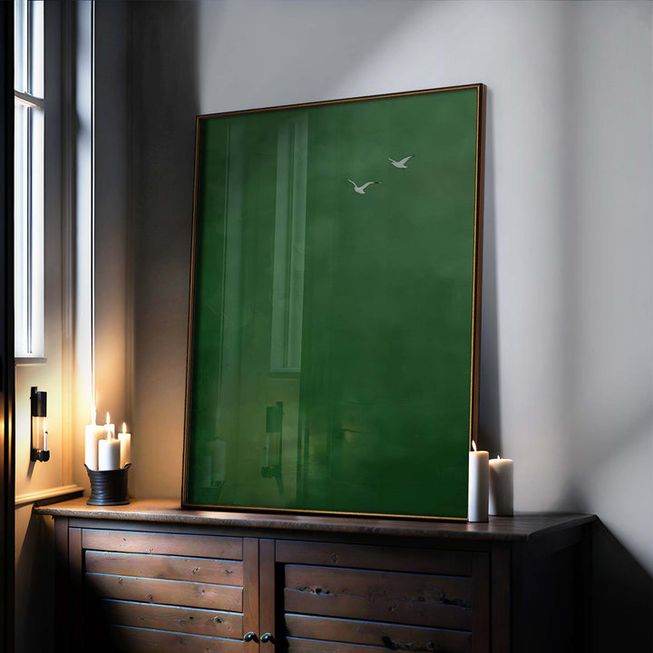 Emerald Wings Print Wall Art Moncasso