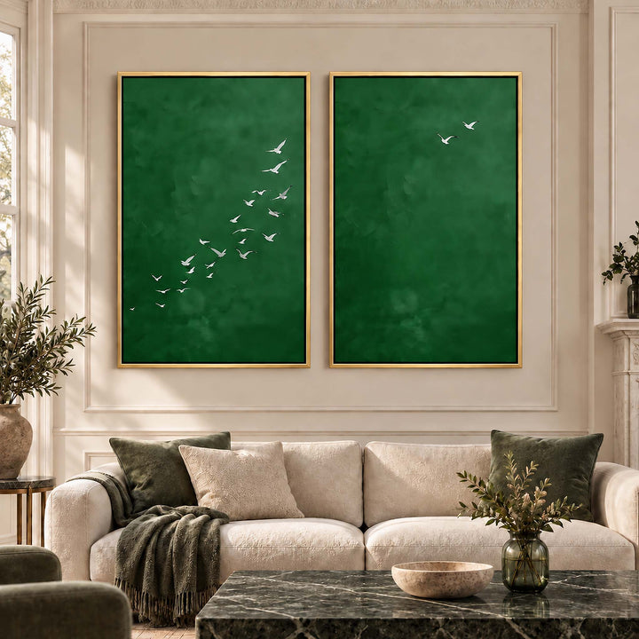 Emerald Wings Set of 2 Prints