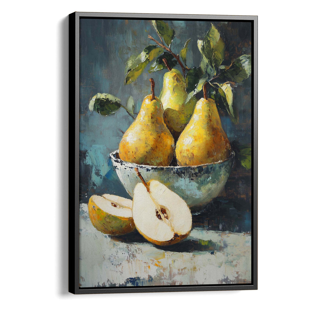 Golden Pears Print Wall Art Moncasso