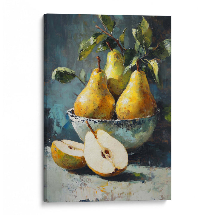 Golden Pears Print Wall Art Moncasso