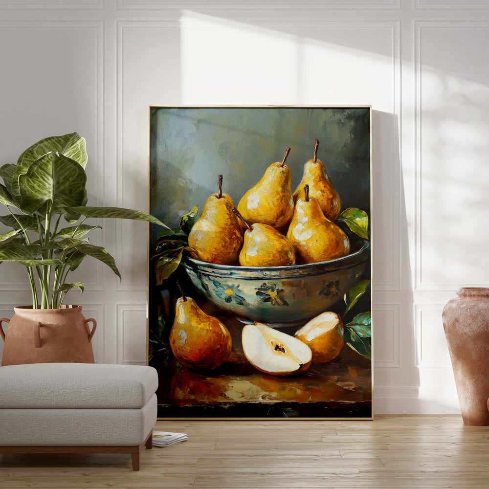 Farmhouse Pears Print Wall Art Moncasso