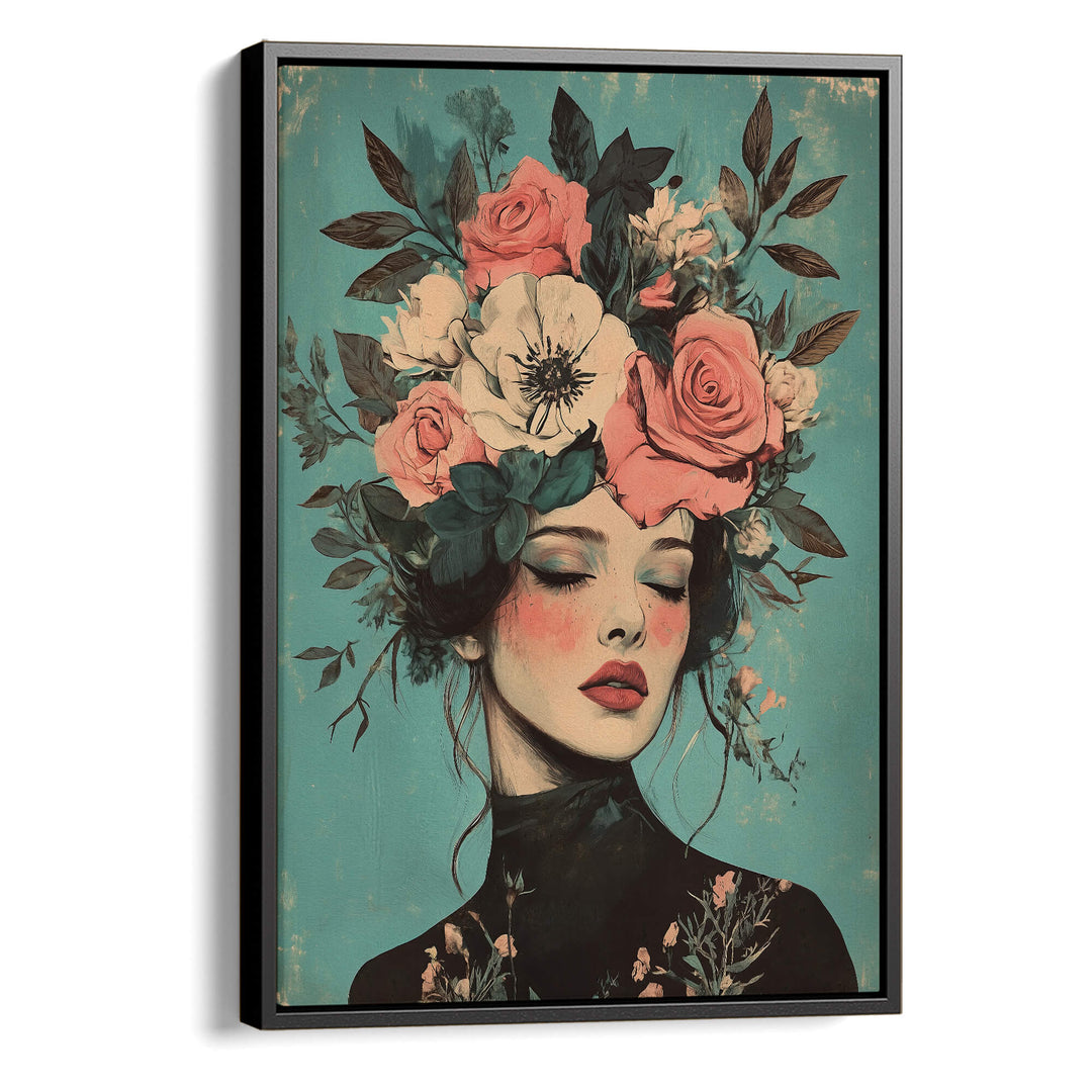 Floral Muse No2 Print Wall Art Moncasso