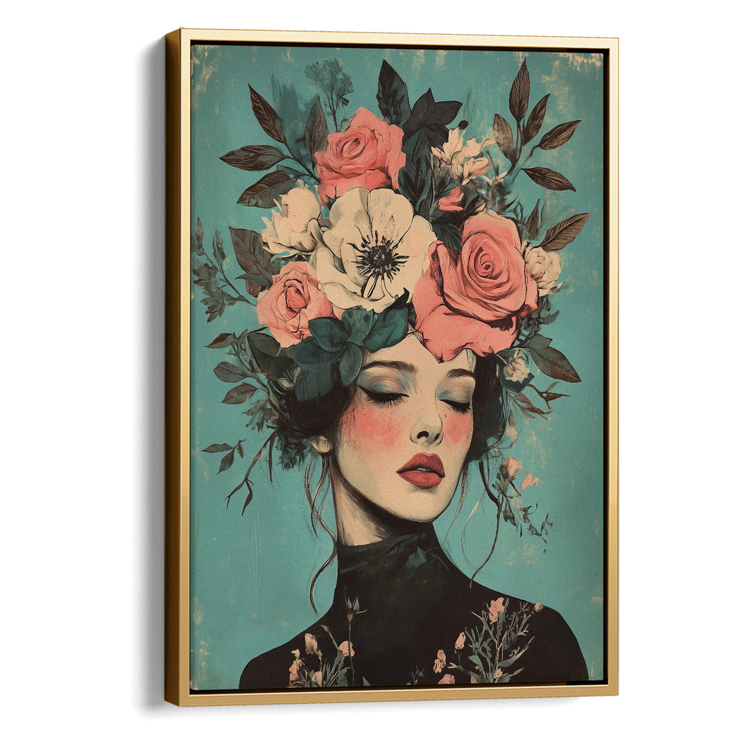 Floral Muse No2 Print Wall Art Moncasso