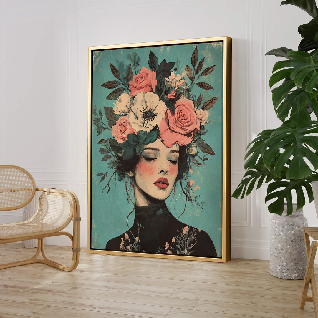 Floral Muse No2 Print Wall Art Moncasso