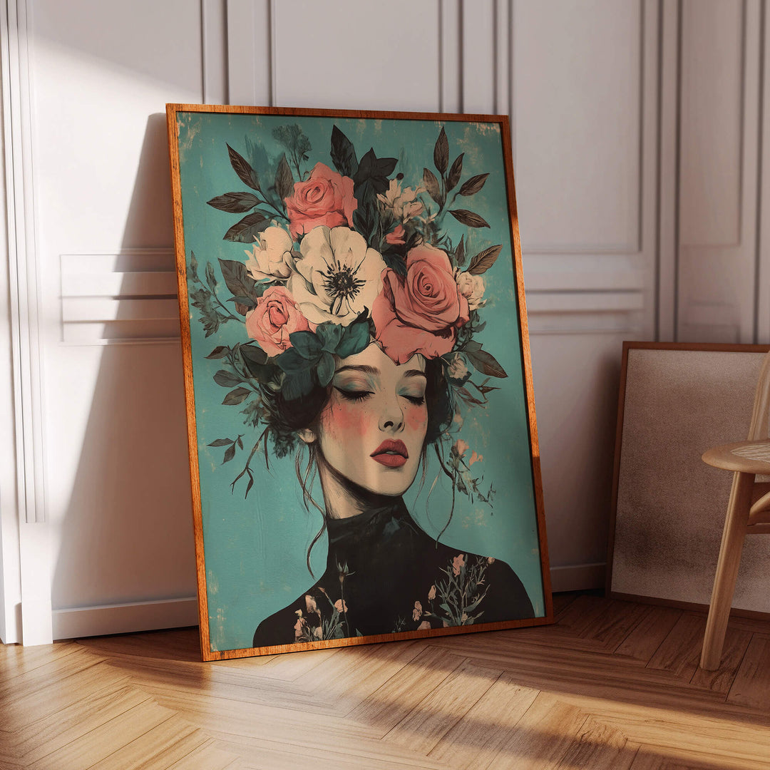 Floral Muse No2 Print Wall Art Moncasso