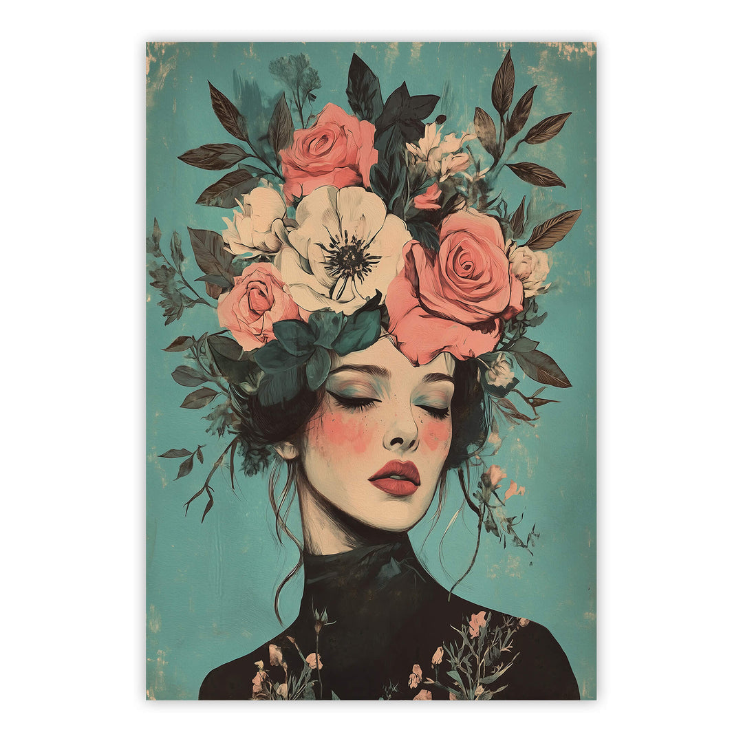 Floral Muse No2 Print Wall Art Moncasso