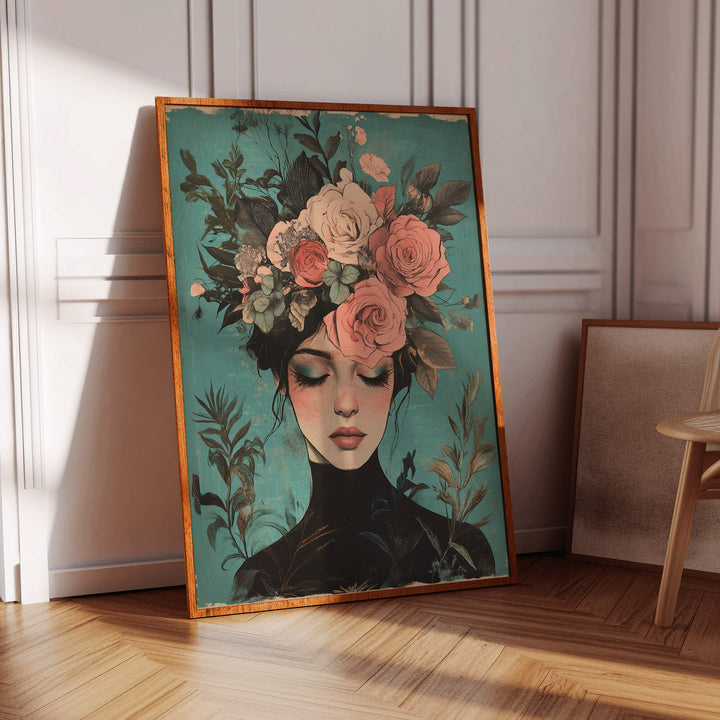 Floral Muse No3 Print Wall Art Moncasso