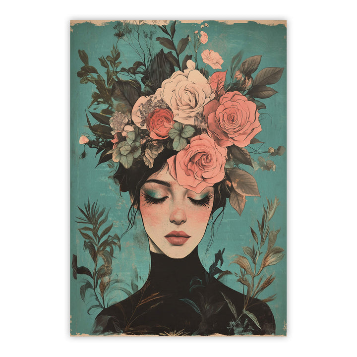 Floral Muse No3 Print Wall Art Moncasso