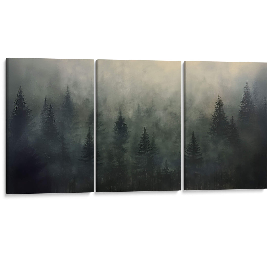 Forest Edge at Dusk Set of 3 Prints Wall Art Moncasso