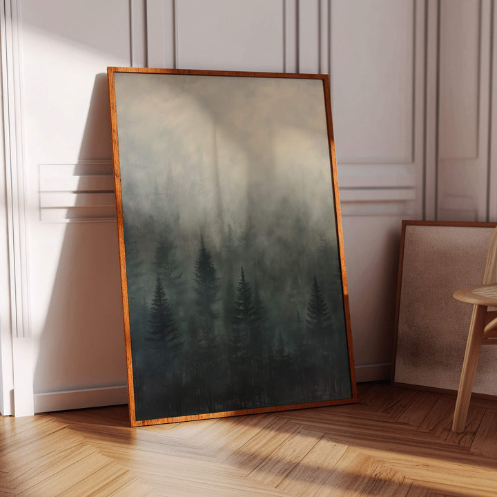 Forest Edge at Dusk Print Wall Art Moncasso