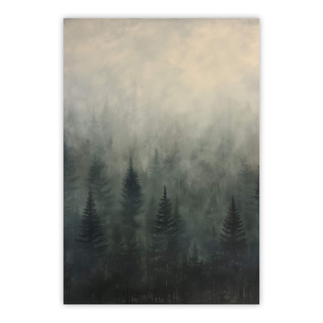 Forest Edge at Dusk Print Wall Art Moncasso