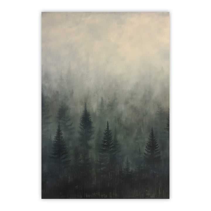 Forest Edge at Dusk Print Wall Art Moncasso