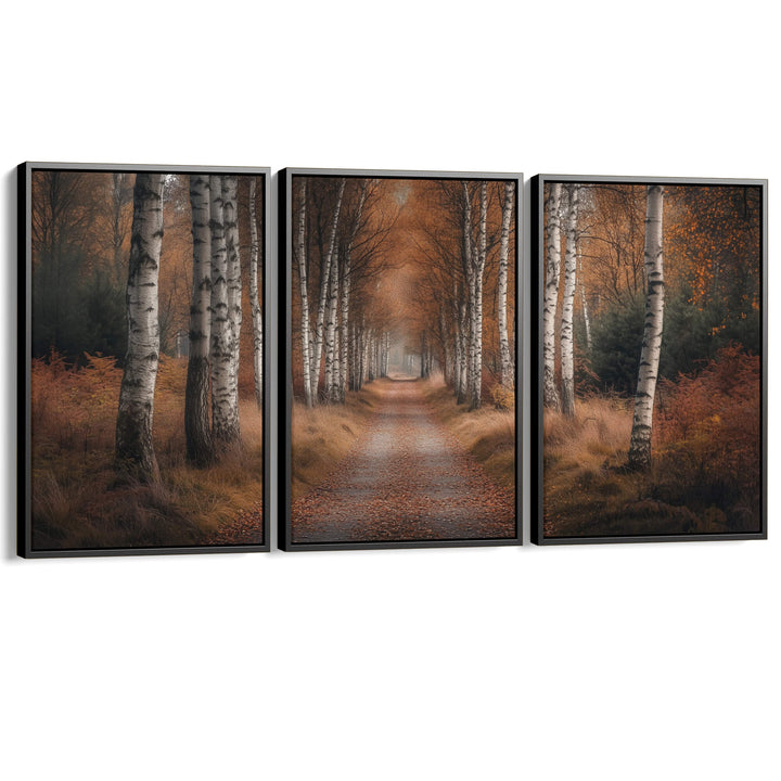 Forest Trail Set of 3 Prints Wall Art Moncasso