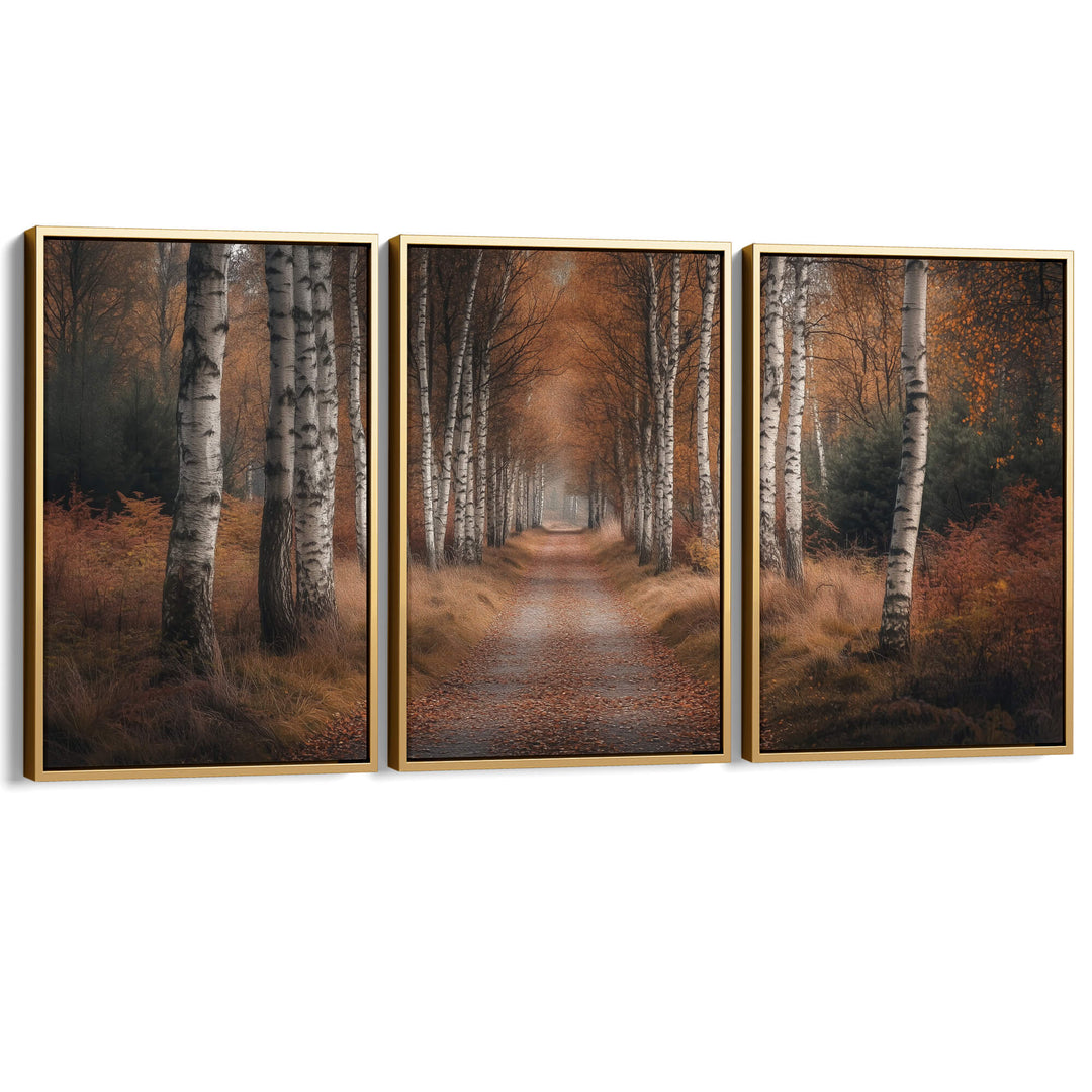 Forest Trail Set of 3 Prints Wall Art Moncasso