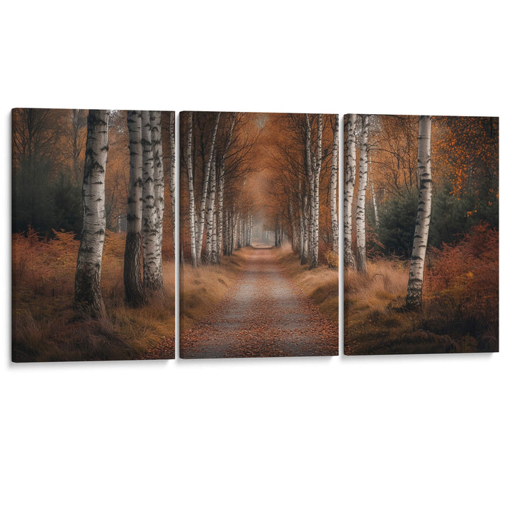 Forest Trail Set of 3 Prints Wall Art Moncasso