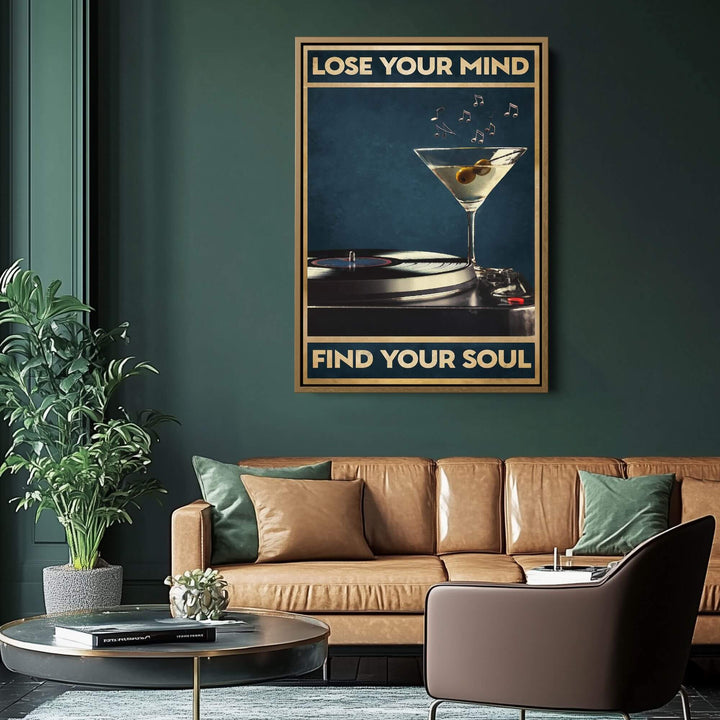 Blue Soul Print Wall Art Moncasso