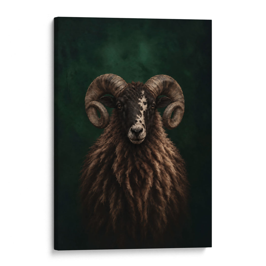 Highland Ram Print Wall Art Moncasso