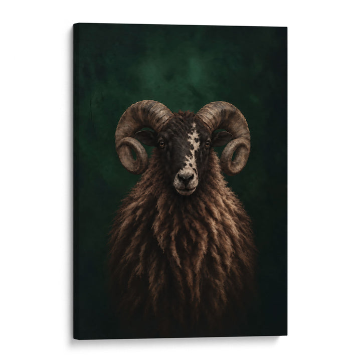 Highland Ram Print Wall Art Moncasso