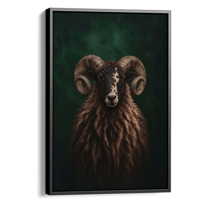 Highland Ram Print Wall Art Moncasso