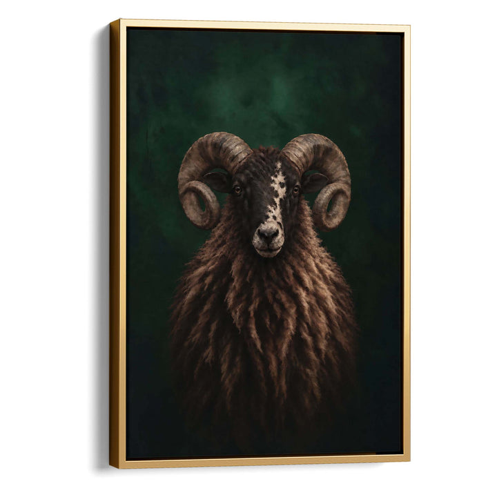 Highland Ram Print Wall Art Moncasso