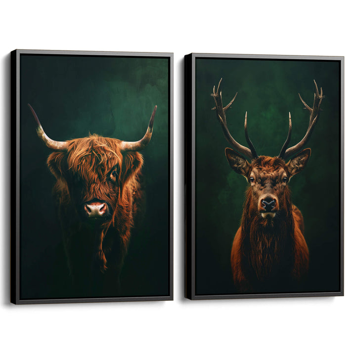 Highlands Set of 2 Prints Wall Art Moncasso
