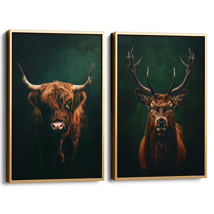 Highlands Set of 2 Prints Wall Art Moncasso