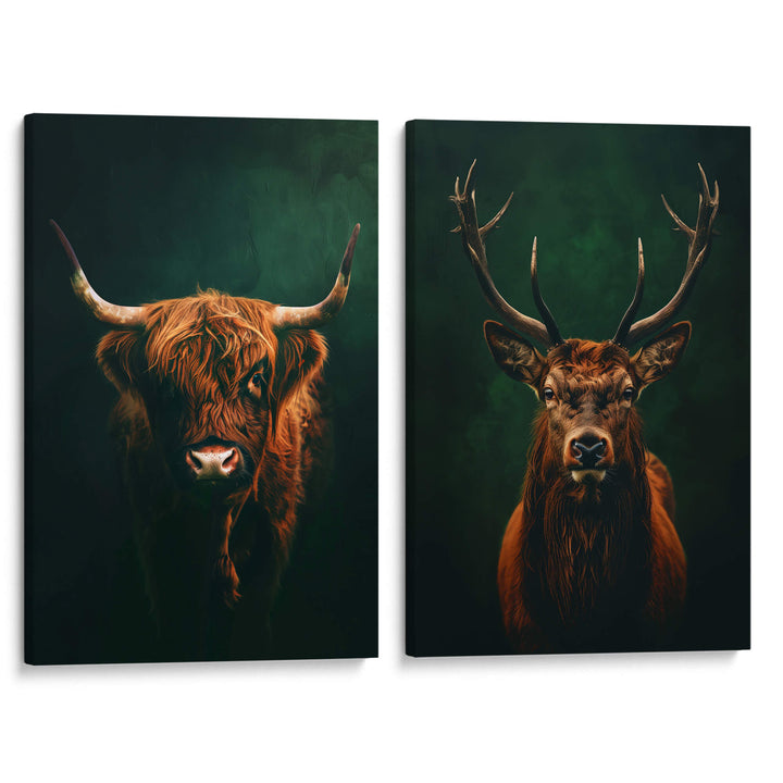 Highlands Set of 2 Prints Wall Art Moncasso