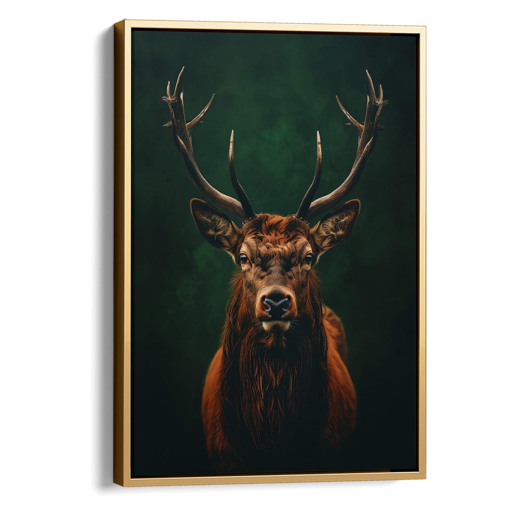 Highland Stag Print | Scottish Highland Stag Vintage Oil Portrait Art ...