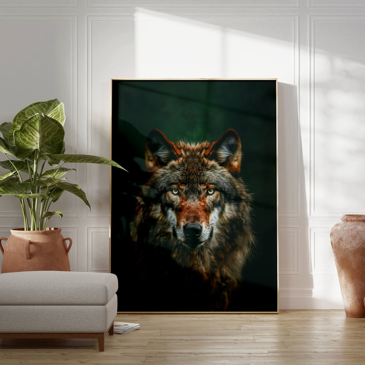 Highland Wolf Print Wall Art Moncasso