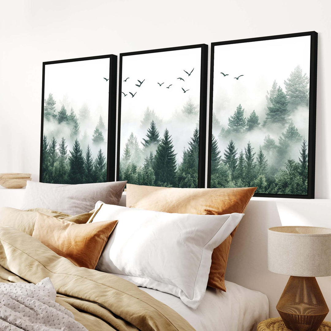 Above the Evergreens Set of 3 Prints