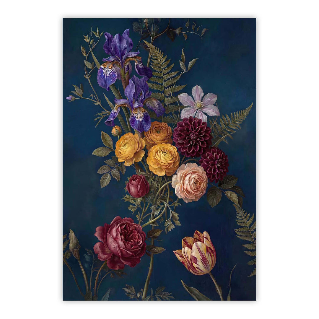 Indigo Botanical Print