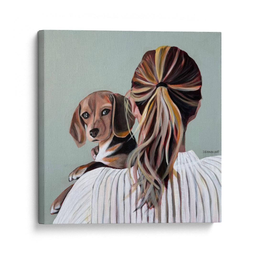 Be There For Others by Jeannine Läderach, gallery wrap on white