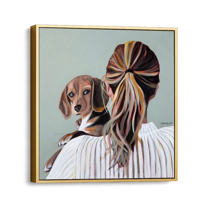 Be There For Others by Jeannine Läderach, gold on white