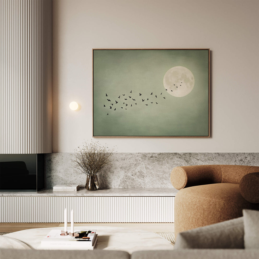 Japandi Moon Sage Print