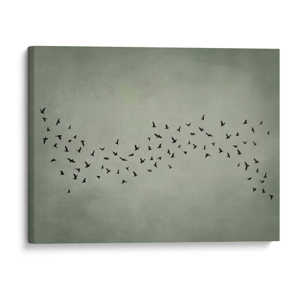 Japandi Murmur Sage Print Wall Art Moncasso