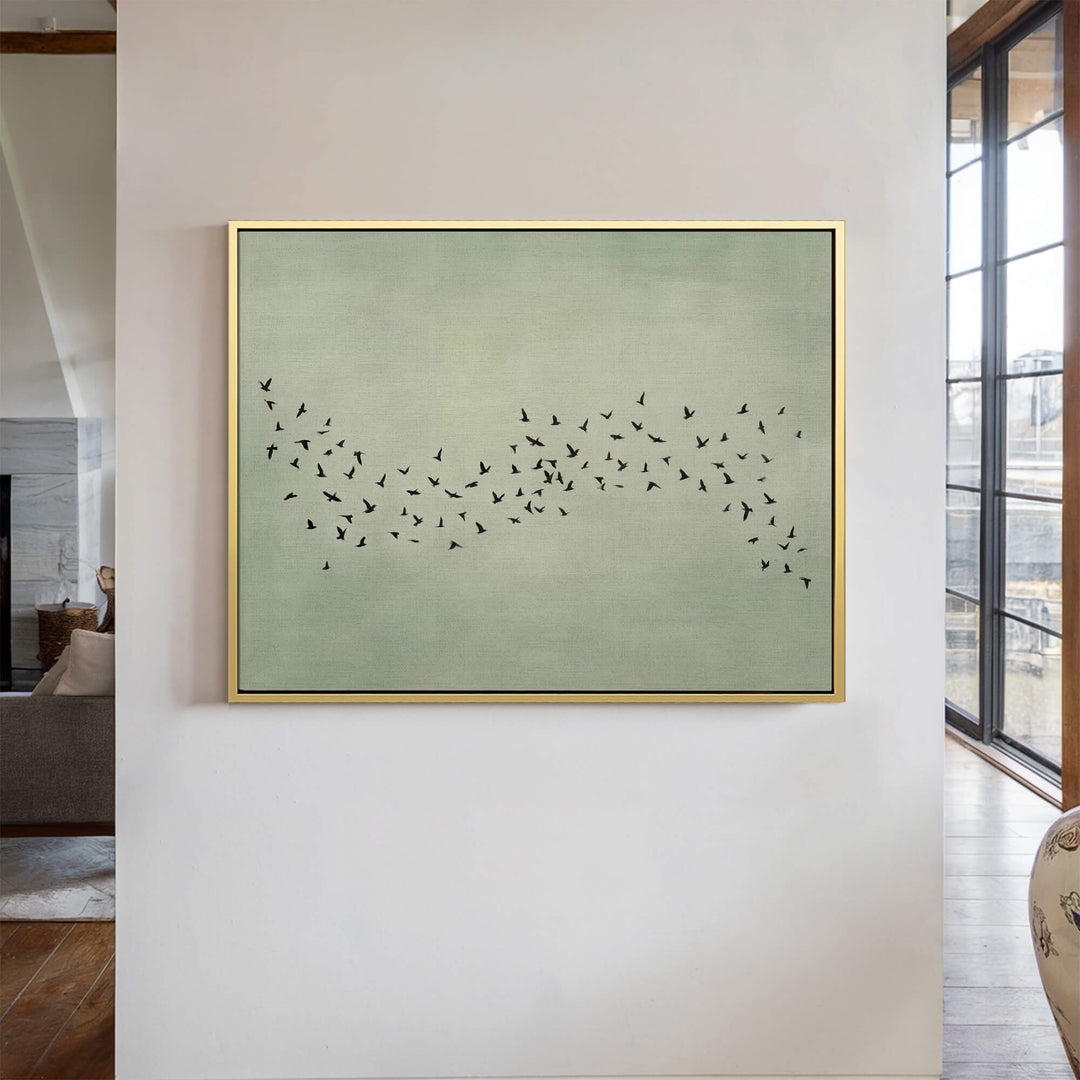 Japandi Murmur Sage Print