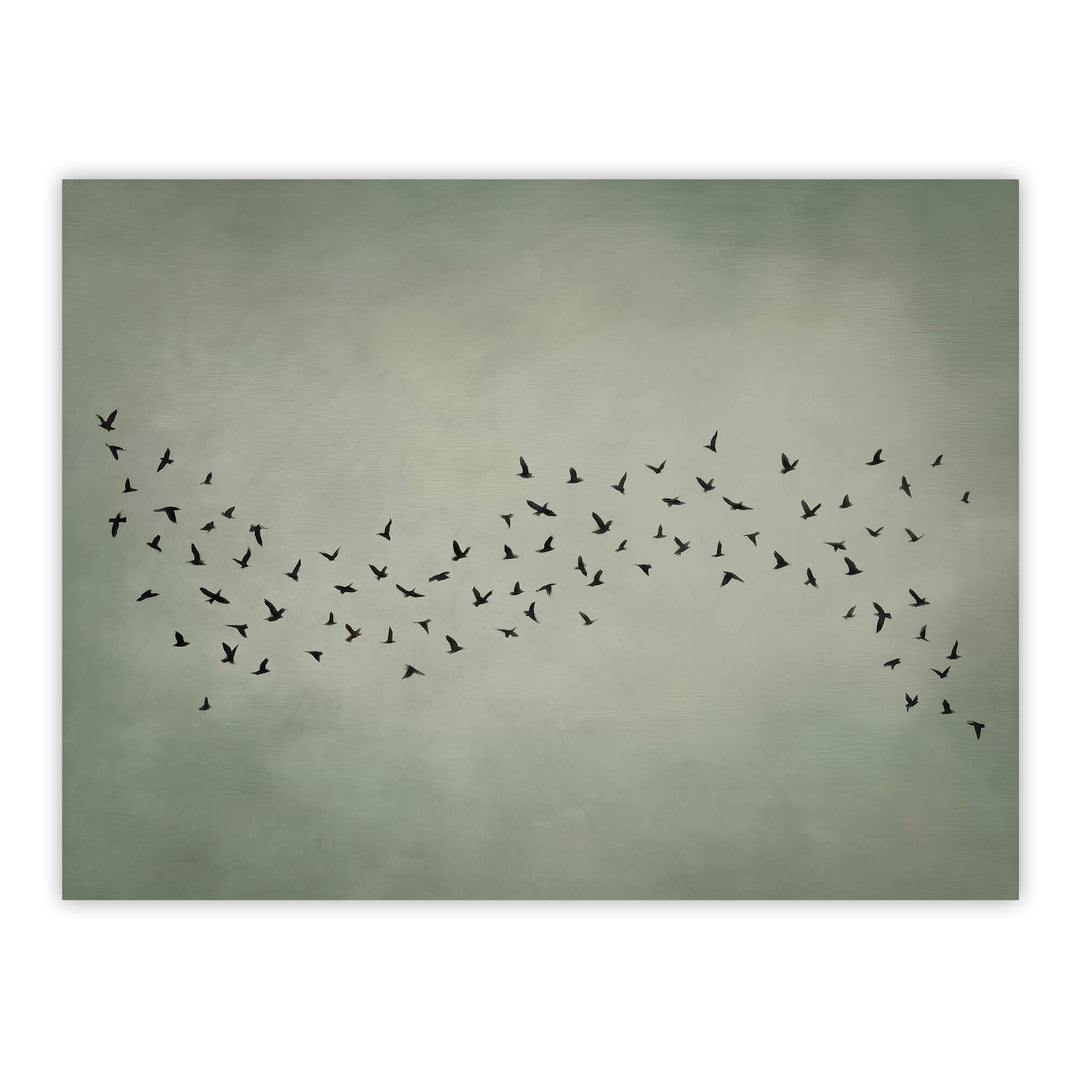 Japandi Murmur Sage Print Wall Art Moncasso