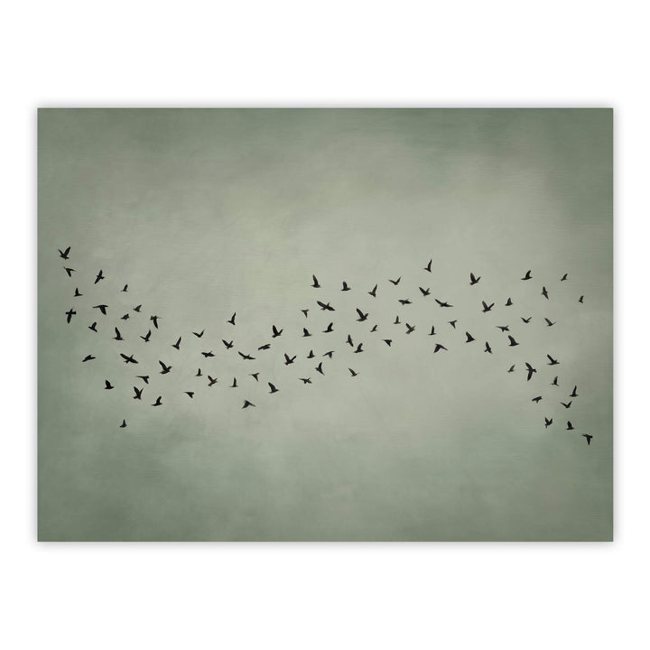 Japandi Murmur Sage Print Wall Art Moncasso