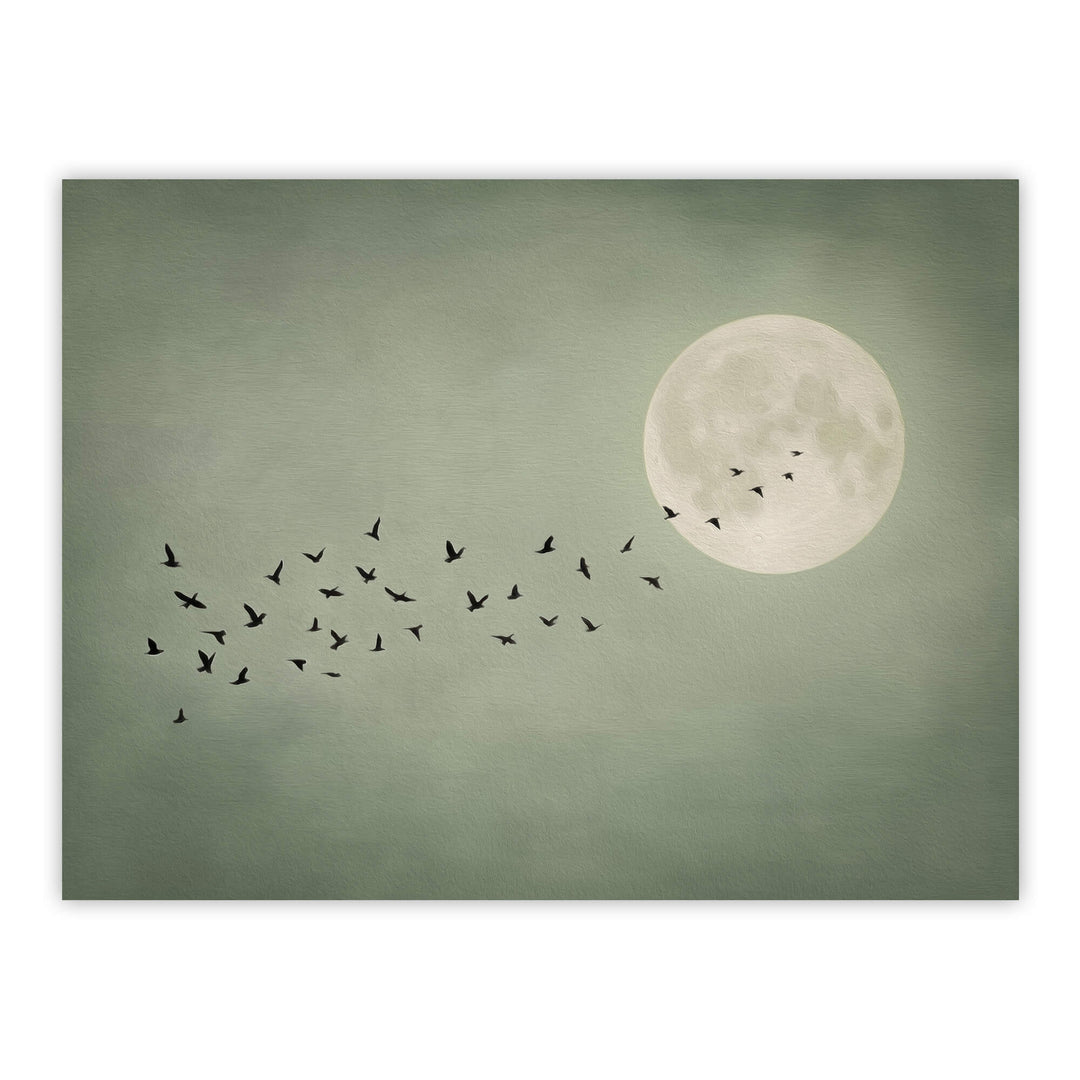 Japandi Moon Sage Print