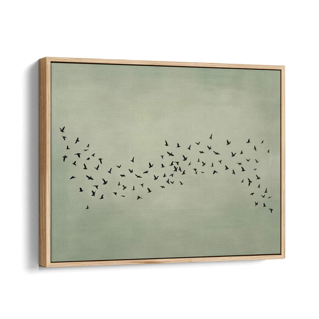 Japandi Murmur Sage Print