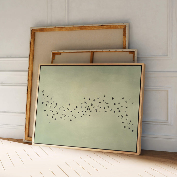 Japandi Murmur Sage Print