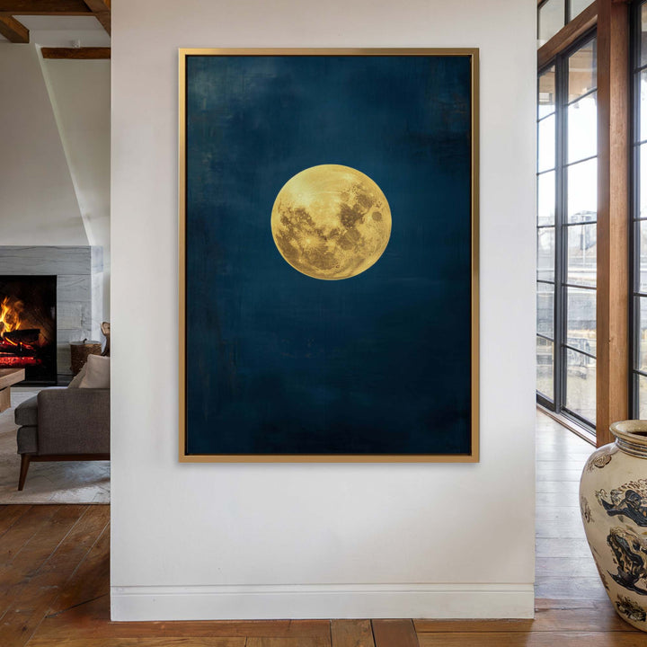 Lunar Azure Print Wall Art Moncasso
