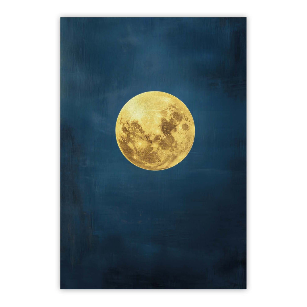 Lunar Azure Print Wall Art Moncasso