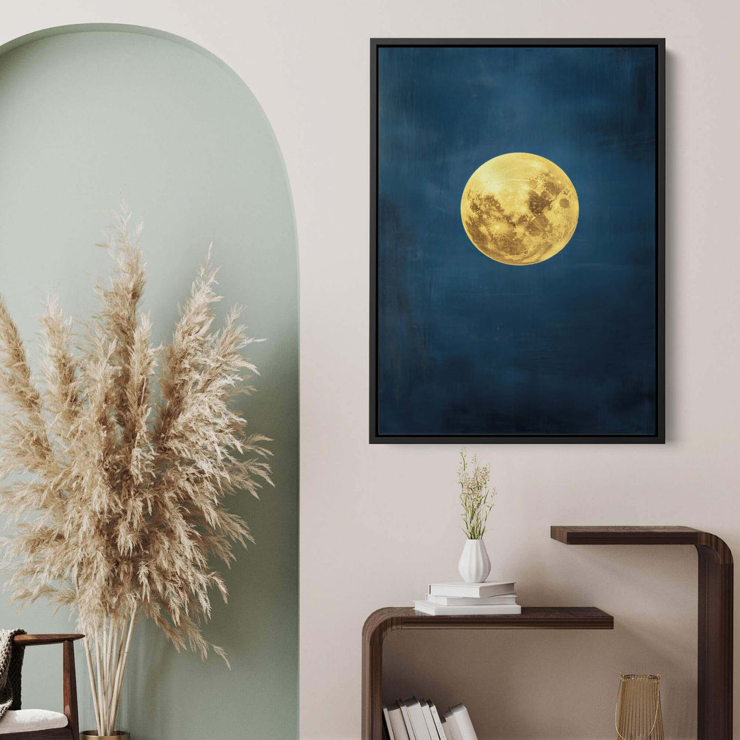 Lunar Azure Print Wall Art Moncasso