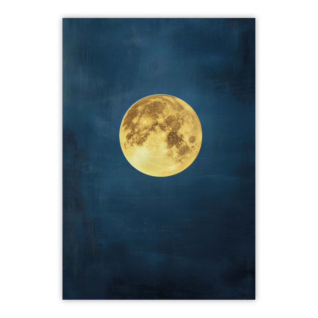 Lunar Azure Print Wall Art Moncasso