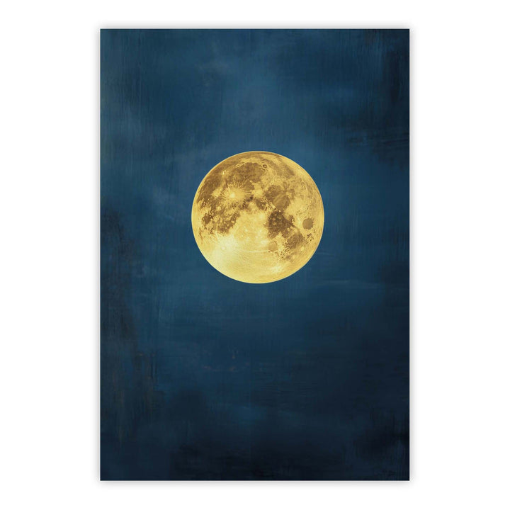 Lunar Azure Print Wall Art Moncasso
