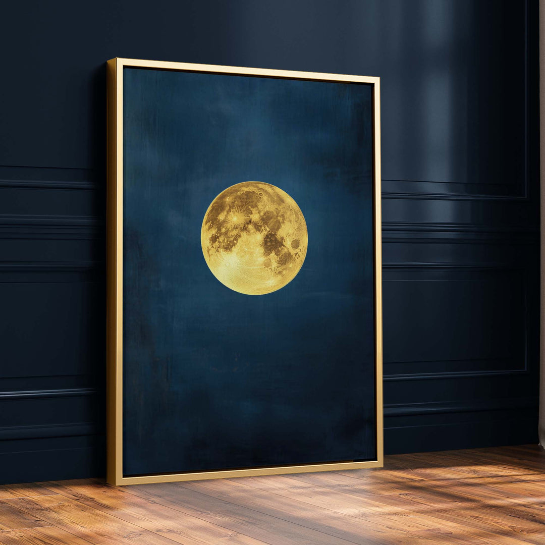 Lunar Azure Print Wall Art Moncasso