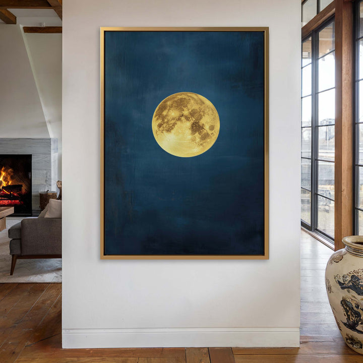Lunar Azure Print Wall Art Moncasso