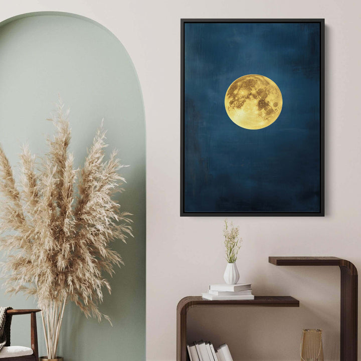 Lunar Azure Print Wall Art Moncasso