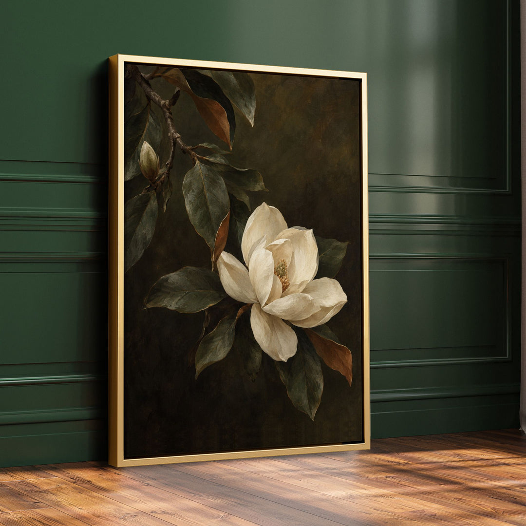 Magnolia Bloom No1 Print Wall Art Moncasso
